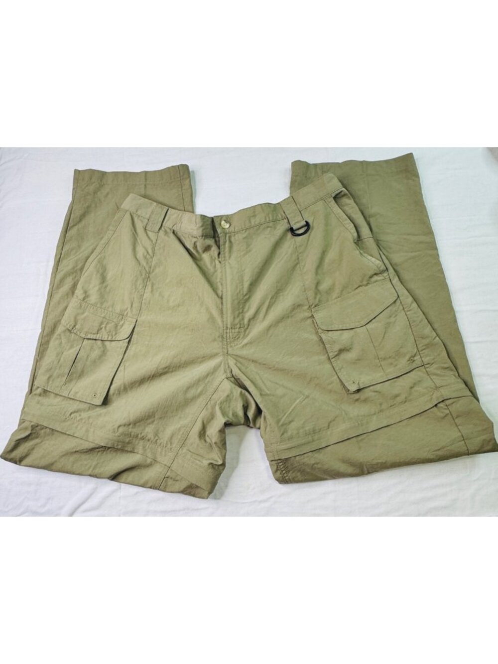 Columbia PFG Men's XL Convertible Pants FM8280 Green Cargo Fishing